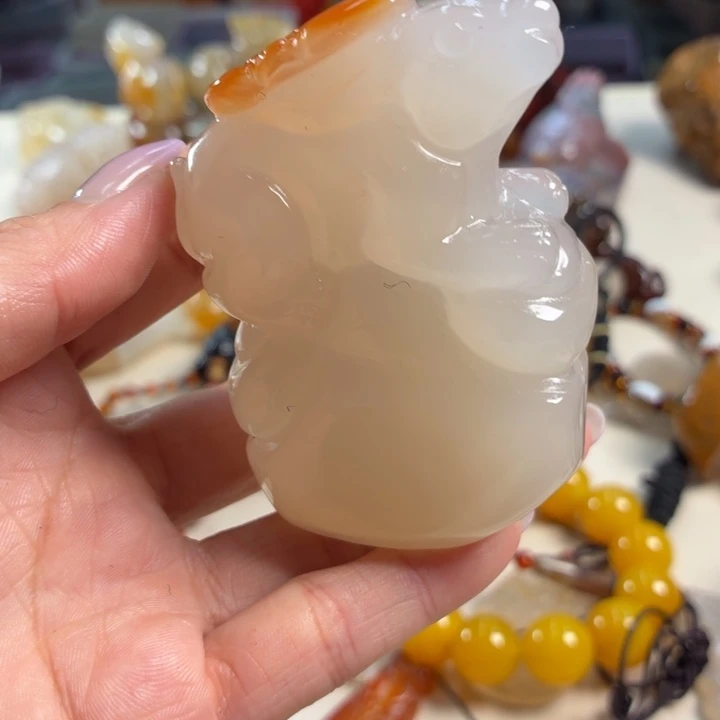 玛瑙/玉髓未镶嵌吊坠(不含链)