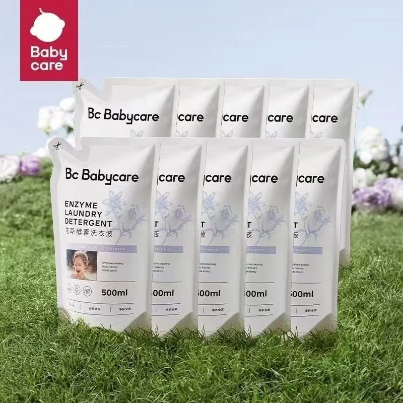 Babycare花萃酵素洗衣液婴儿除菌四重活性酶去污渍植萃奢香500ML