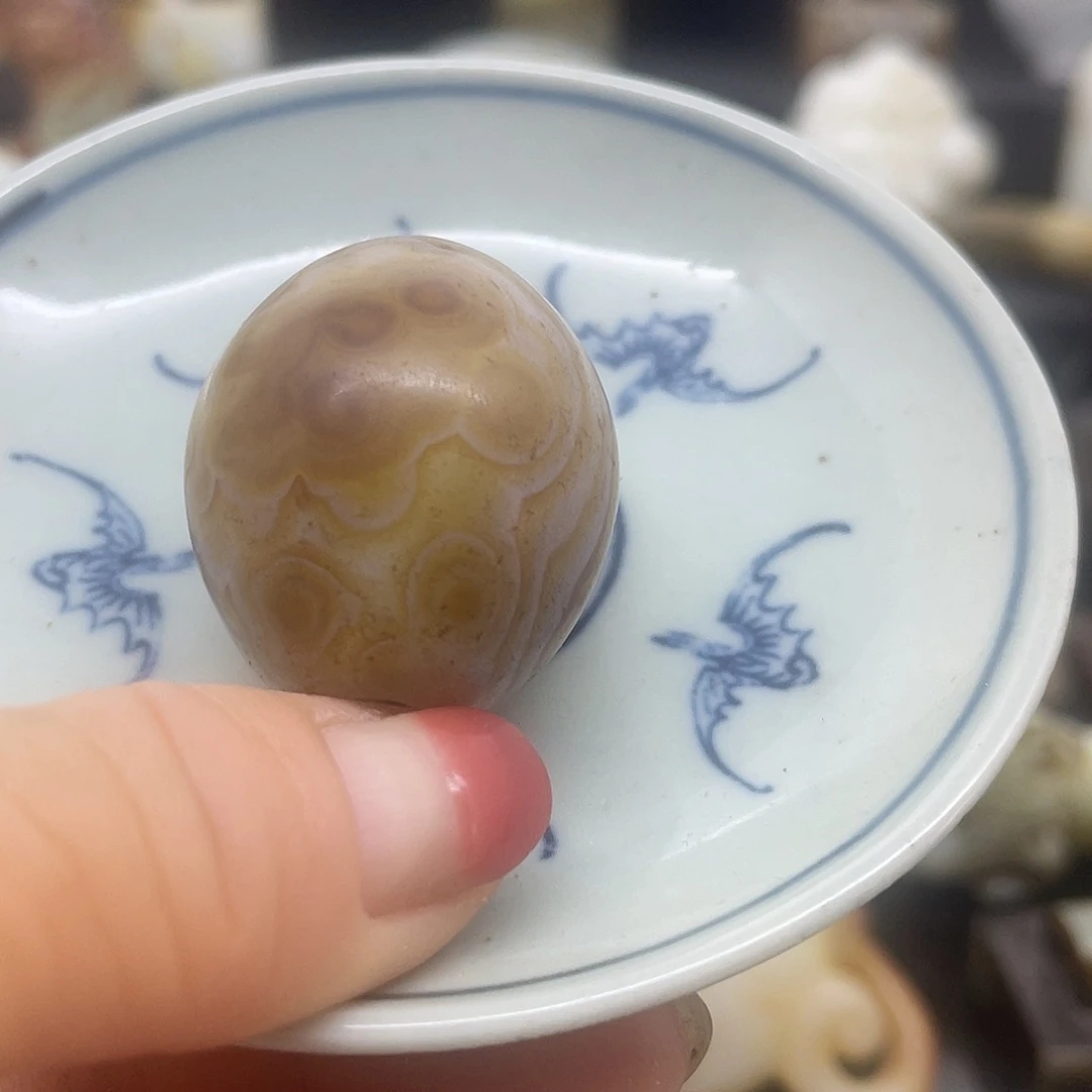 瓷片五福献寿小碟子