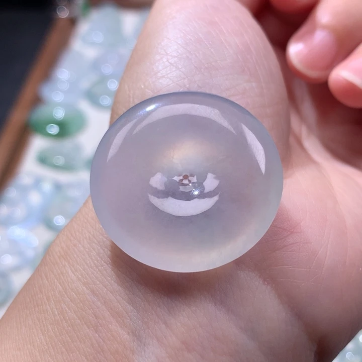 翡翠未镶嵌颈饰冰种大平安扣