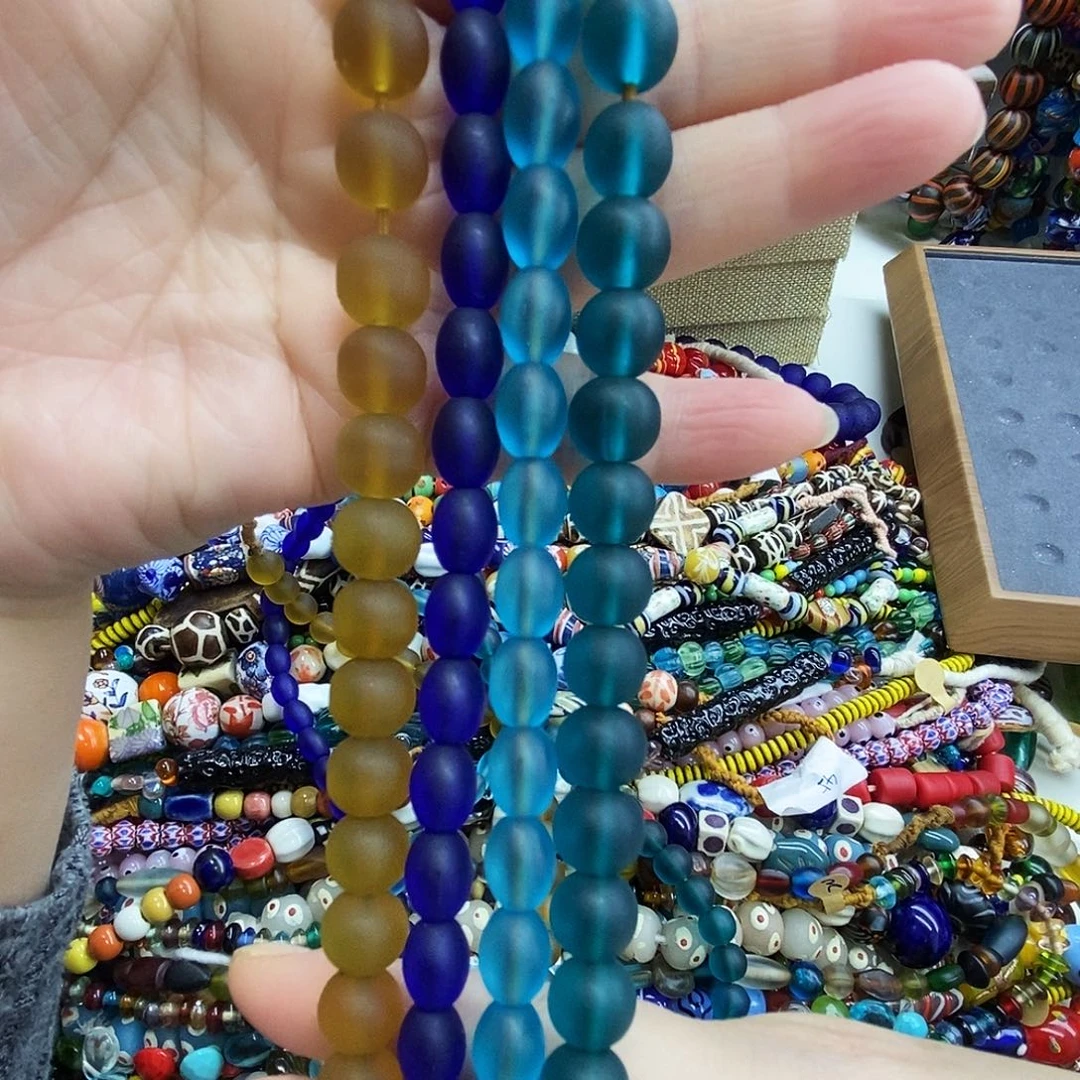 颈饰琉璃尼泊尔老皮036