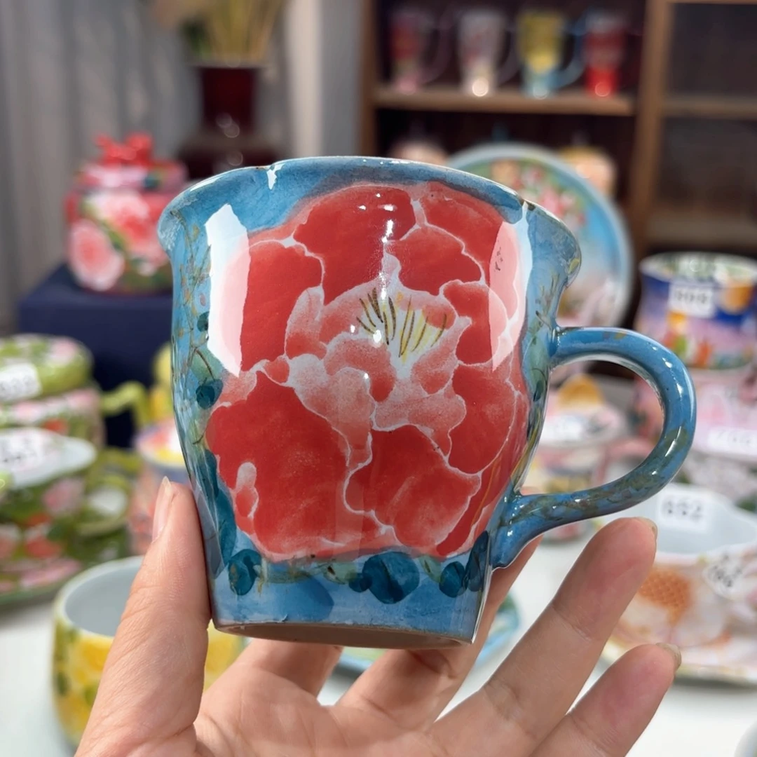 景德镇手绘高温釉下彩陶瓷茶具