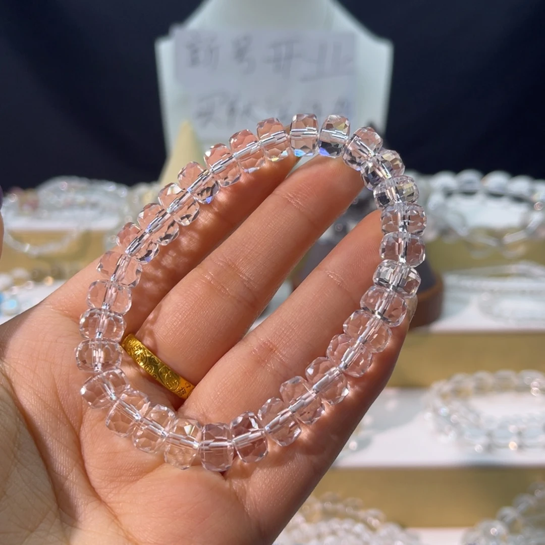 水晶银S925镶嵌手链10mmmmmmmmmmm