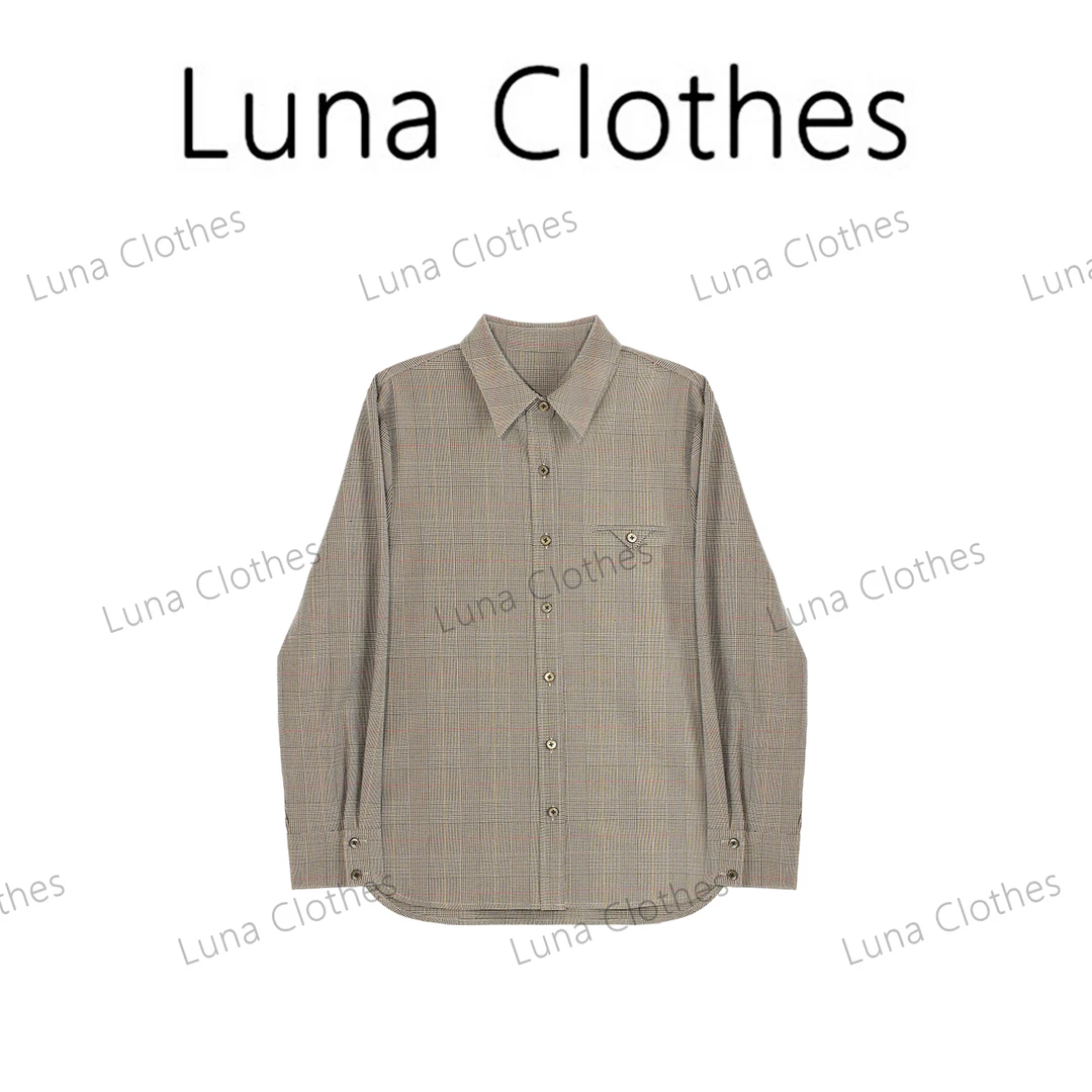 张妍LUNA‘条礼’百搭横竖条纹职场休闲经典百搭衬衫M241203