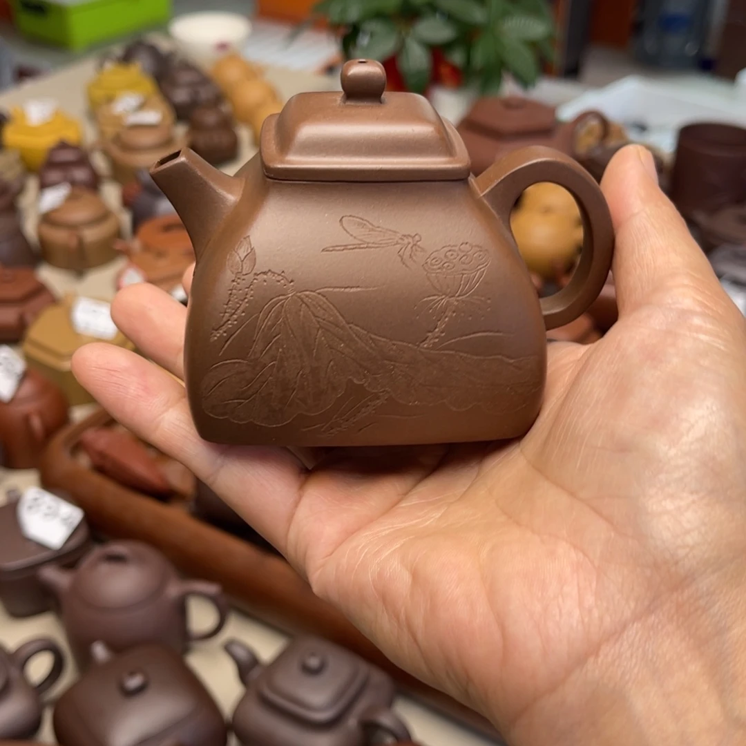 茶壶紫砂四方坦然200毫升