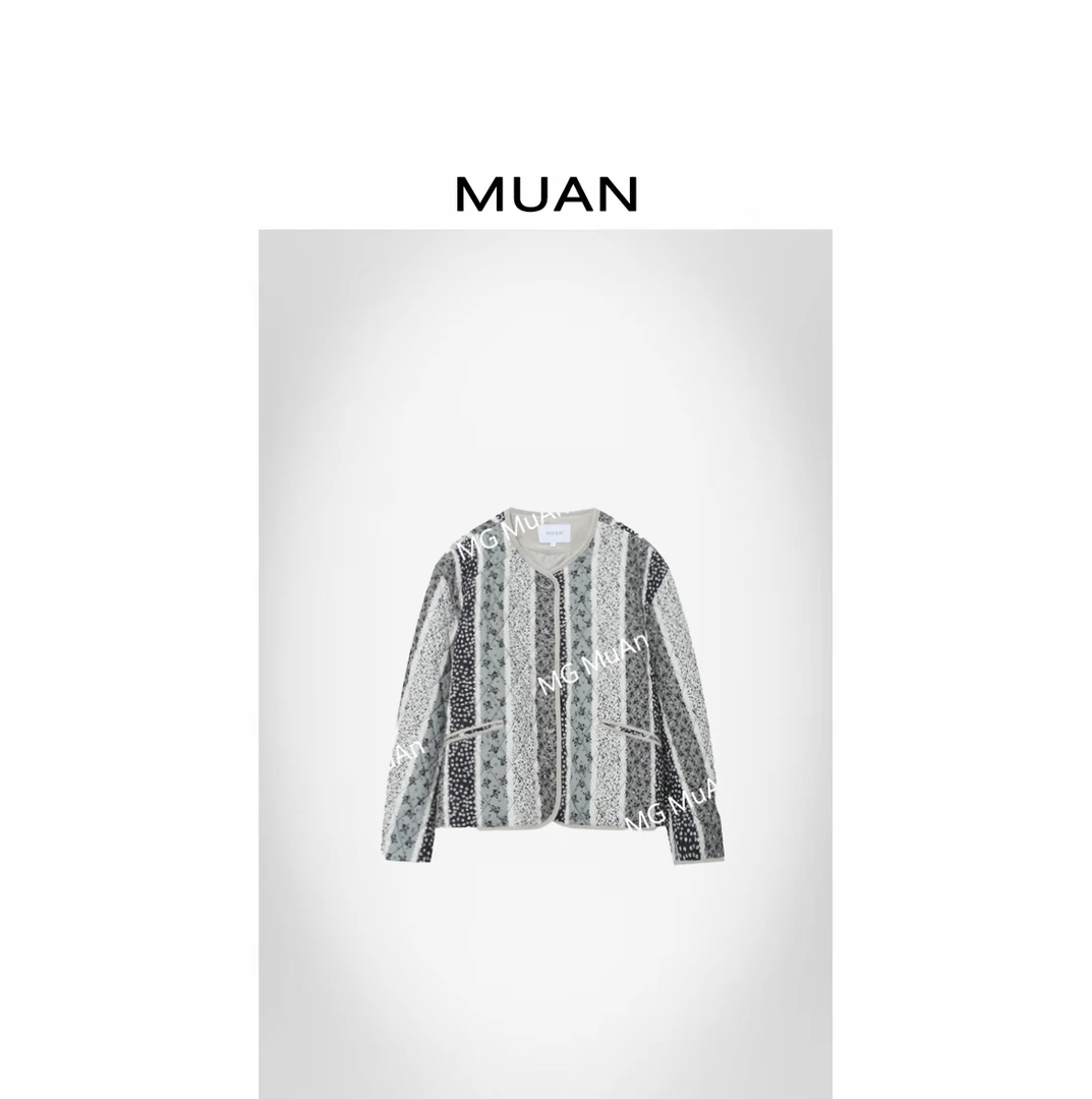 木岸MUAN：《泡菜国小棉服》定制100棉碎花棉服外套上衣女DG3-8896
