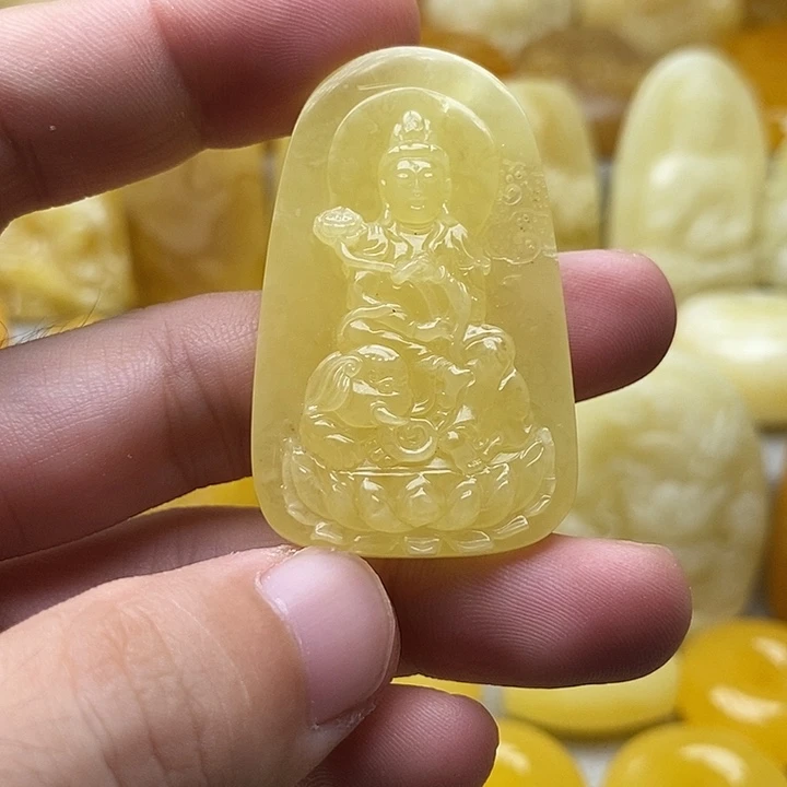 琥珀颈饰未镶嵌琥珀蜜蜡吊坠