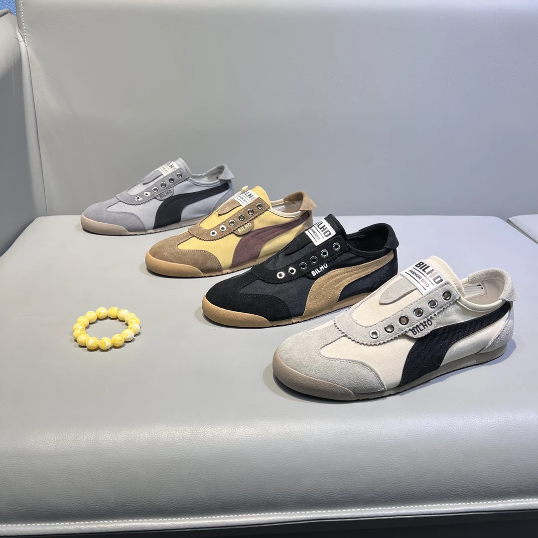 2025夏季新款潮男一脚蹬板鞋运动休闲时尚百搭韩版修身布面男鞋