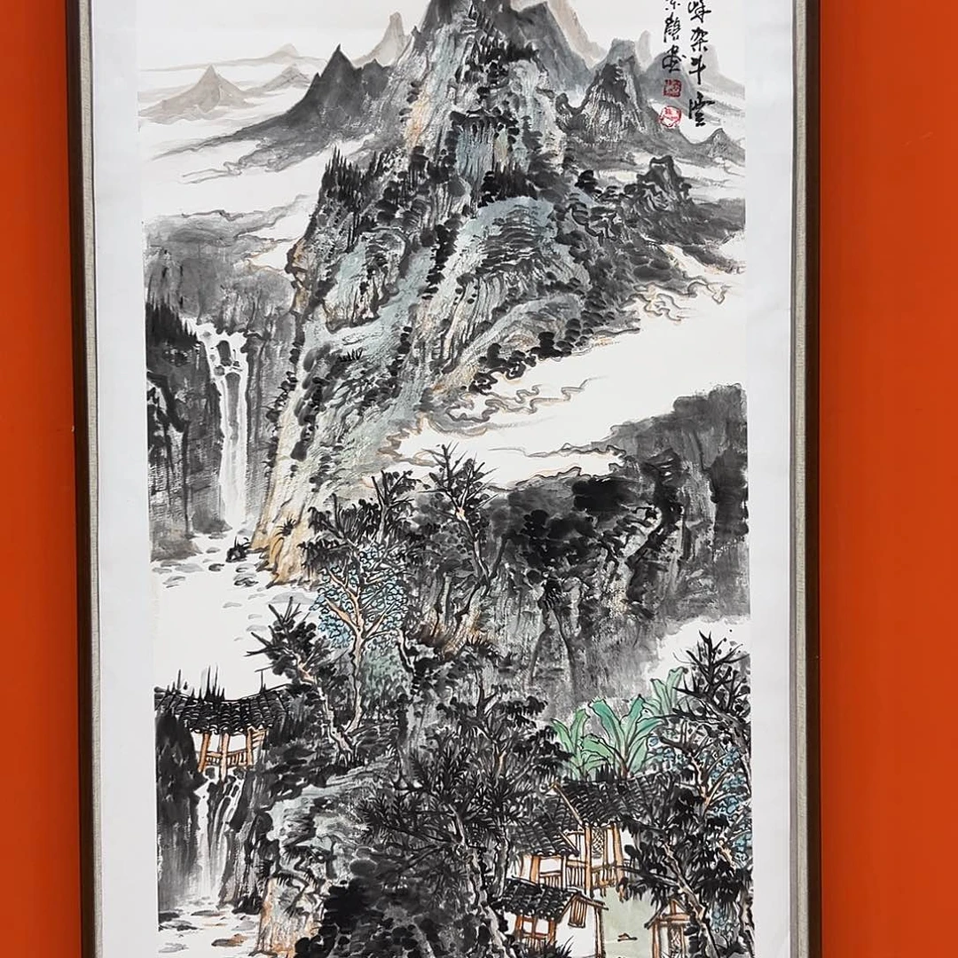 国画马景岭展览原作