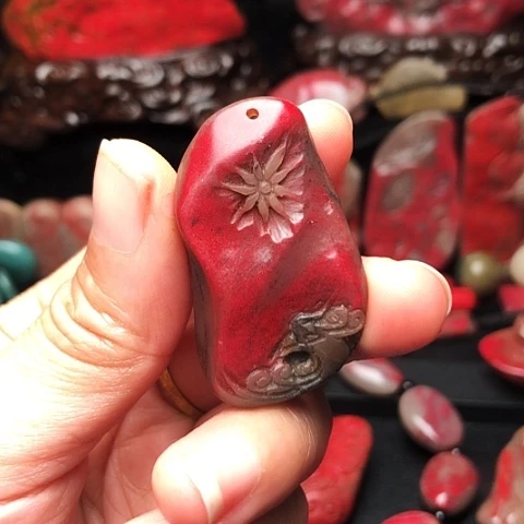 那***我昌化鸡血石昌化鸡血石挂件