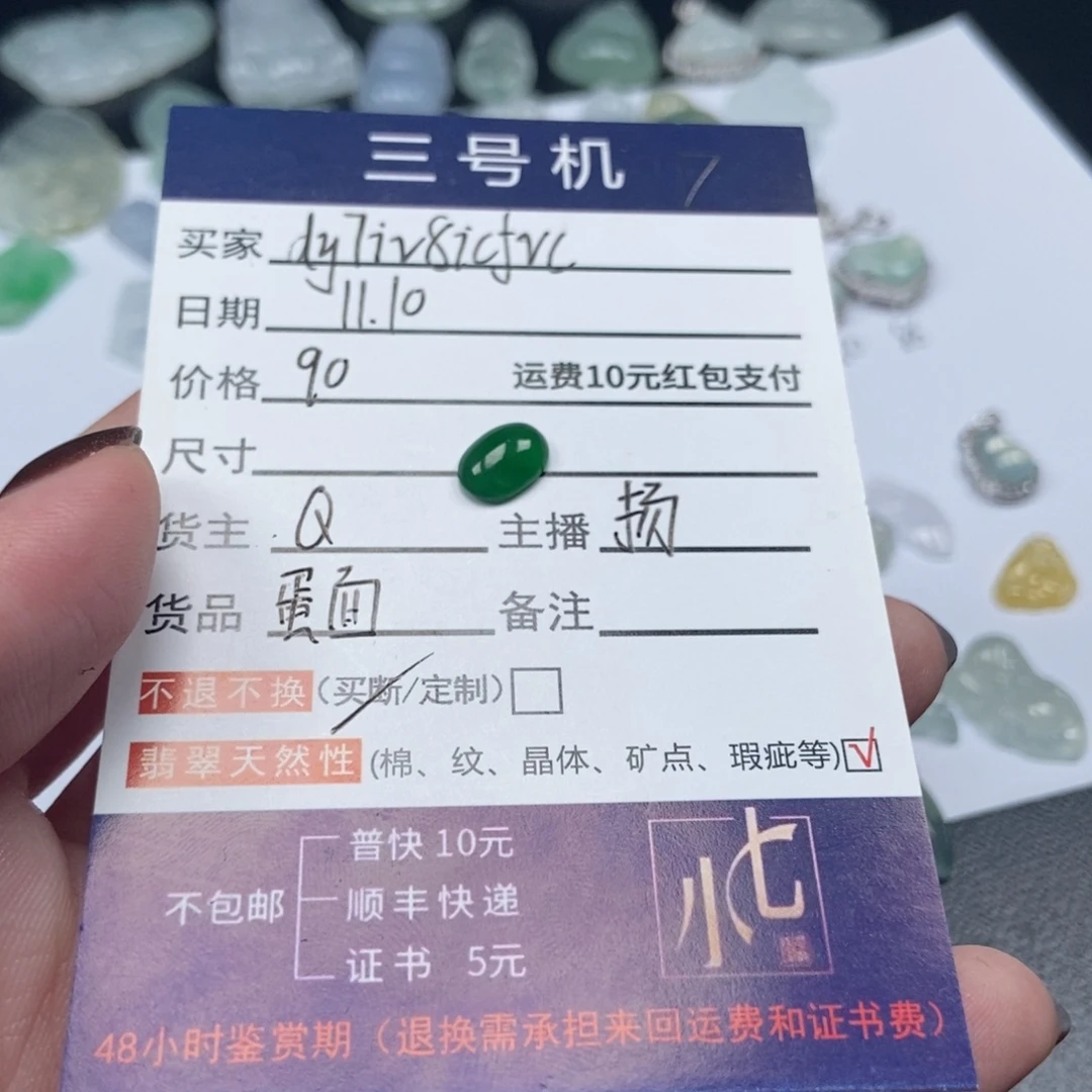 d***c翡翠未镶嵌颈饰翡翠