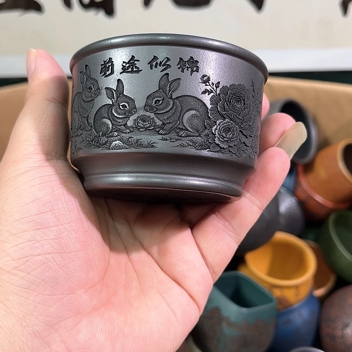 茶杯紫砂全手工紫砂主人杯