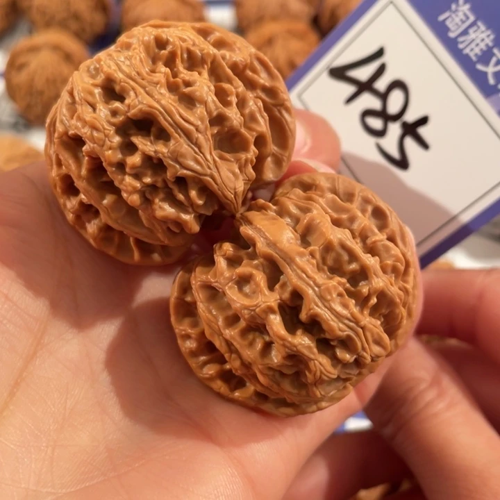 文玩核桃把件485号4.3球苹果全品