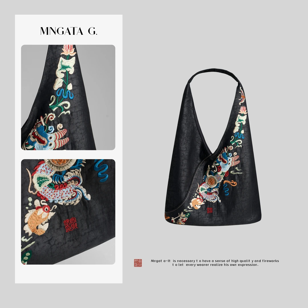 MNGATA G.宫小妍 【苗绣单肩包】真丝新中式国风百搭日常包5022487
