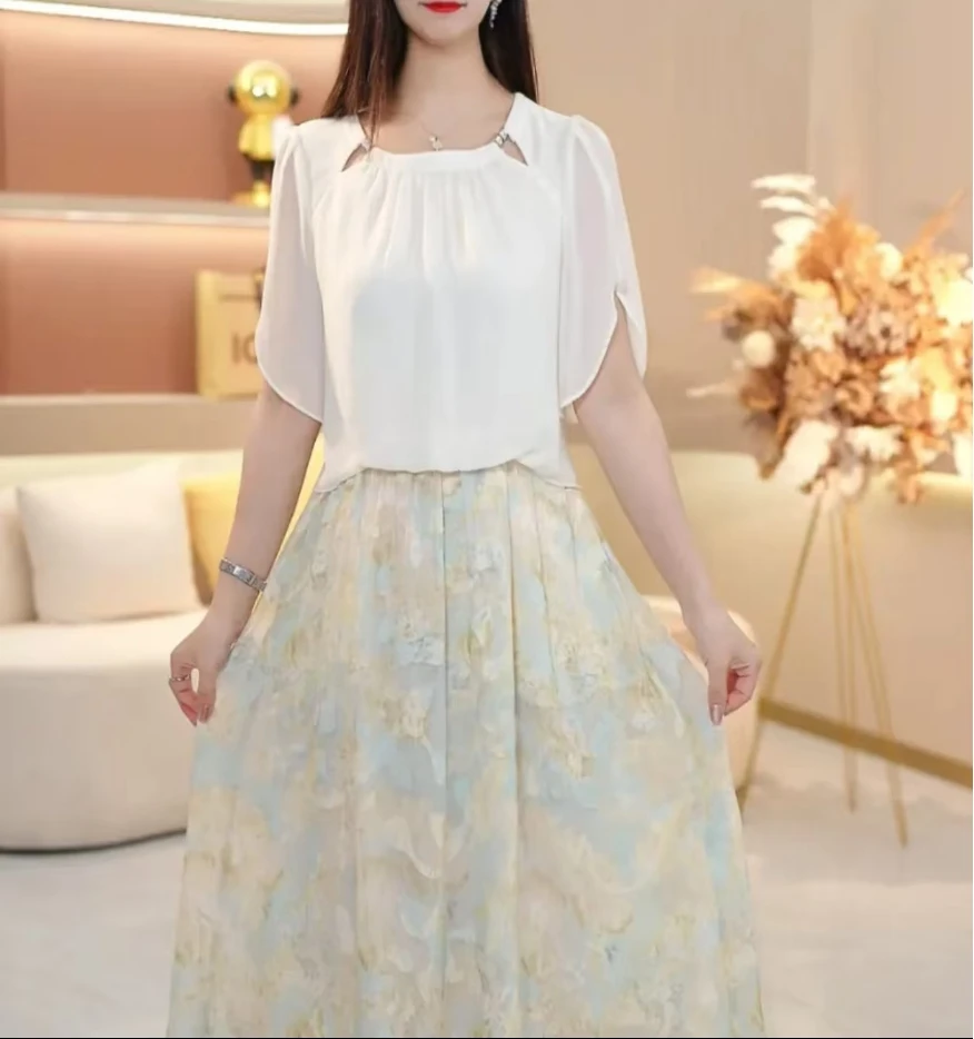 2025年夏季新款时尚优雅减龄连衣裙裙子显瘦气质xx