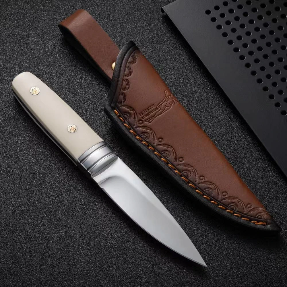 家用锋利削皮水果刀户外野营烧烤手把肉刀厨房必备小巧切肉小刀