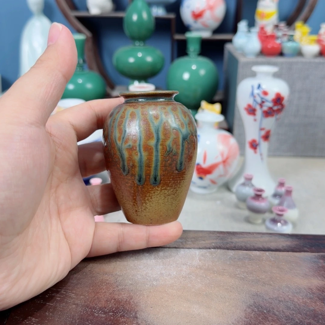 陶瓷手工小花器摆件