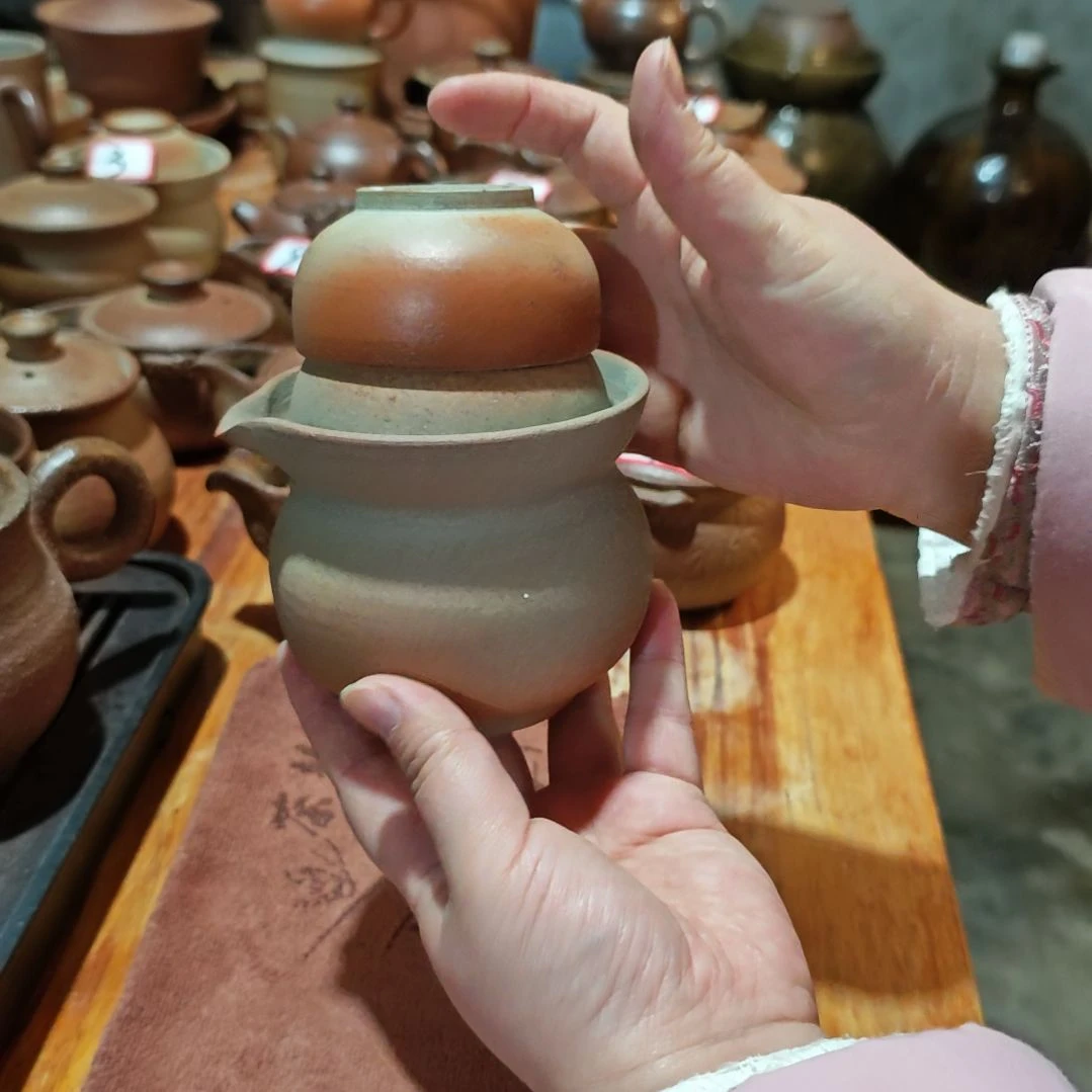 细陶快客杯泡菜坛子泡茶壶