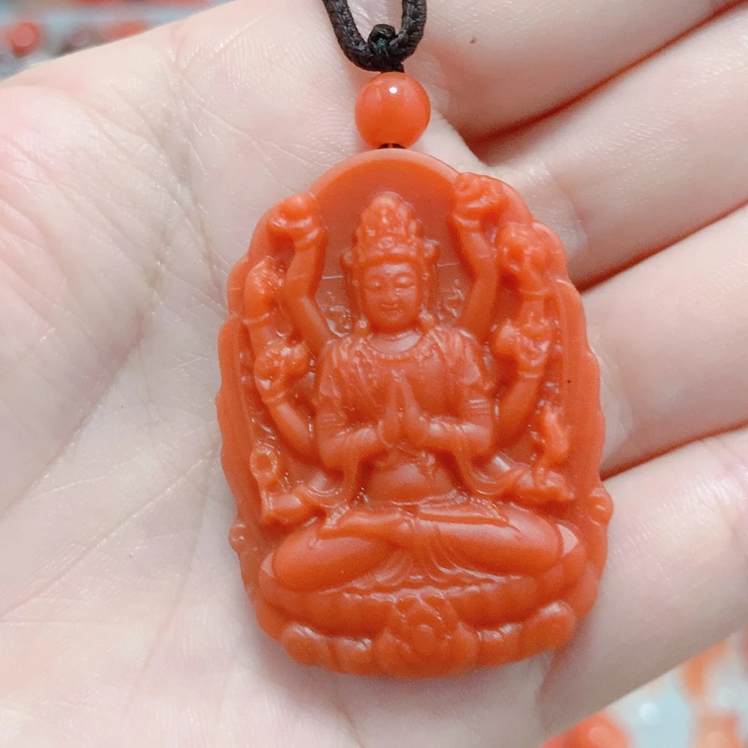 南红玛瑙未镶嵌吊坠(不含链)