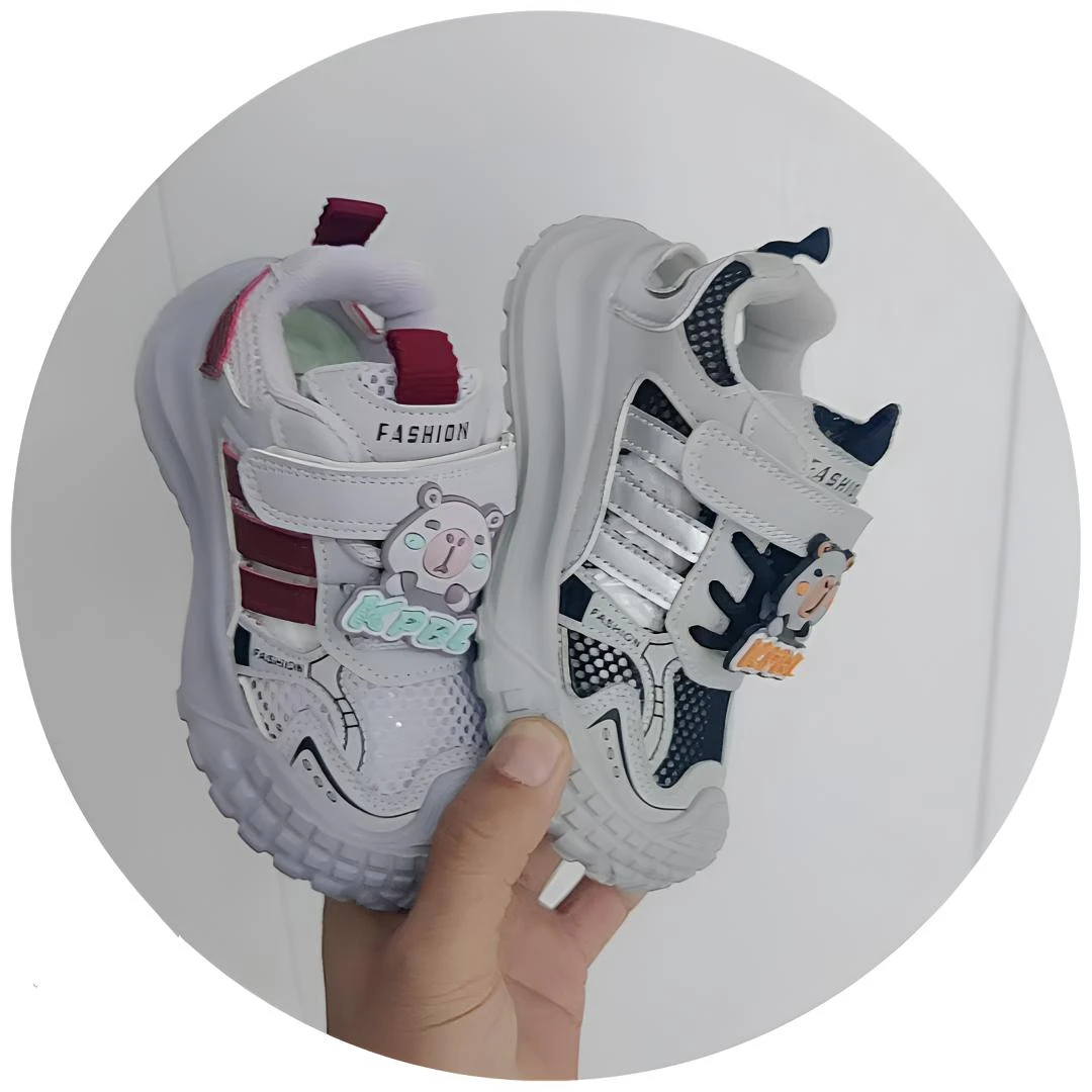 夏季新款儿童防踢框子鞋超轻男童女童潮款百搭魔术贴运动鞋668