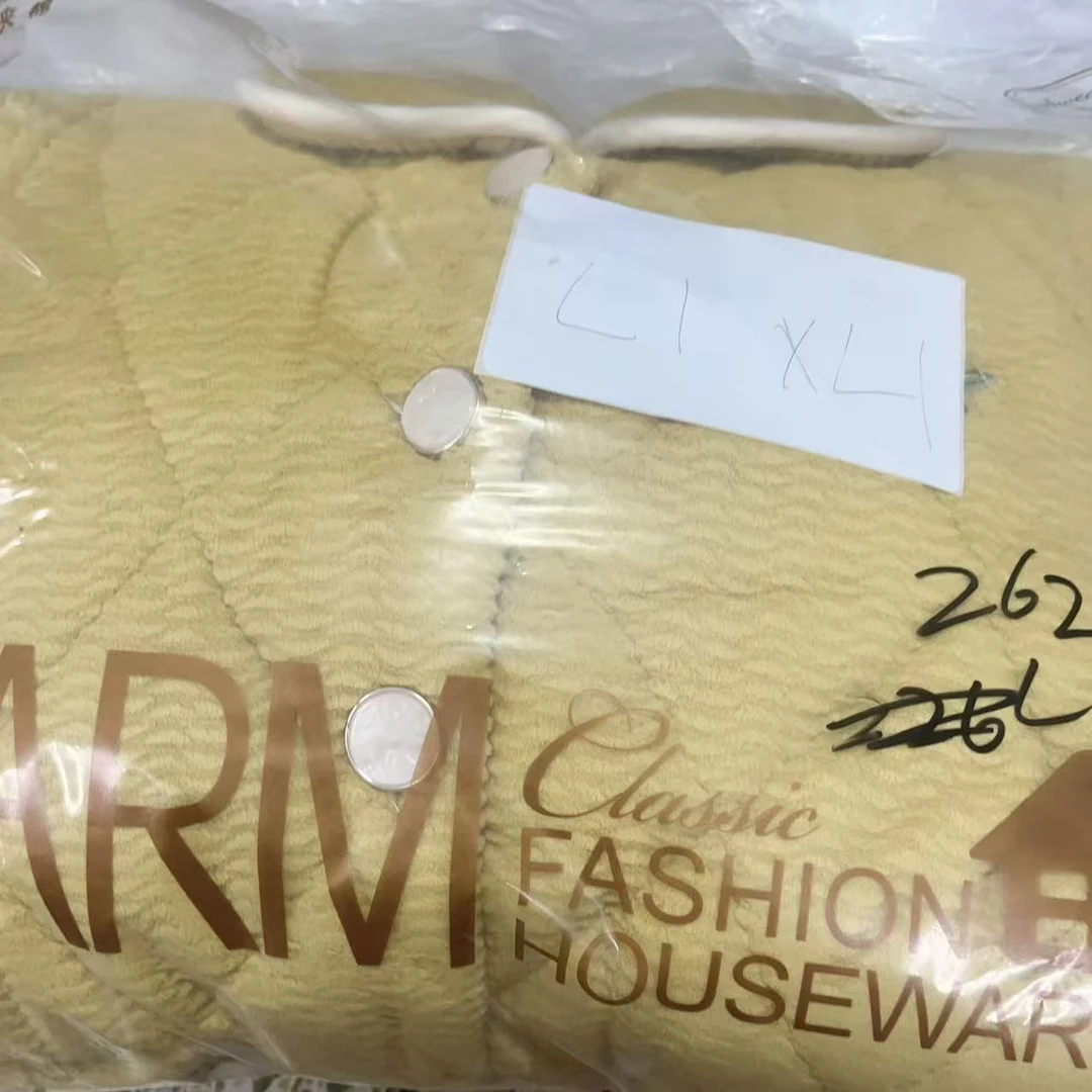 【262】冬季女士雪糕暖肤绒精品高货袍套三层夹棉加厚