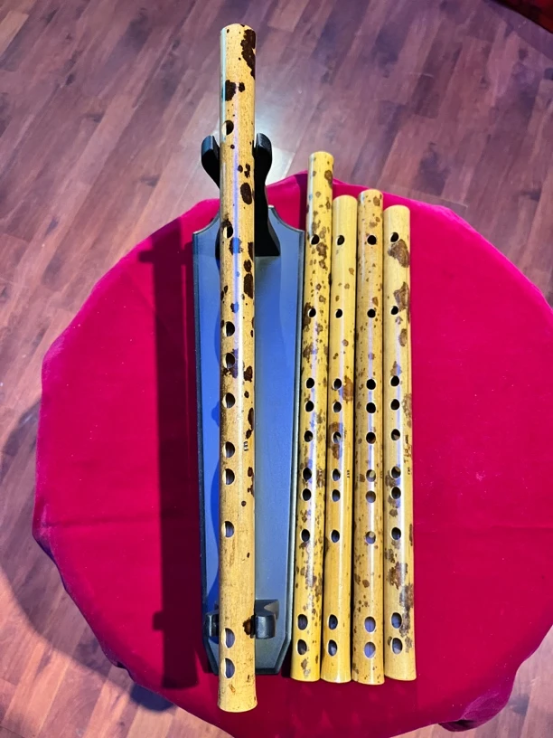 越南斑竹笛，E调，素短笛！真材实料，无牛角或金属笛头增加配重！