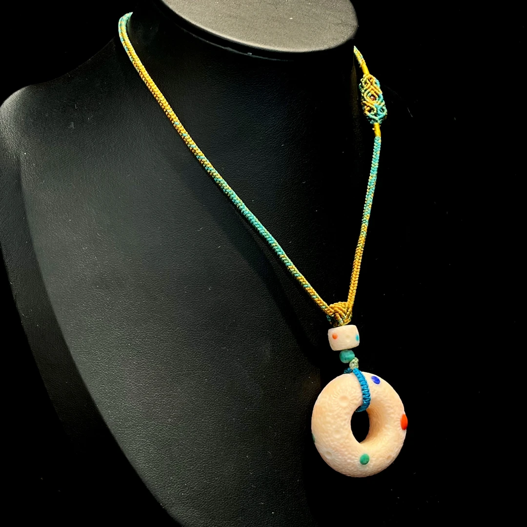 天然momo珊瑚项链约34.8mm-228008