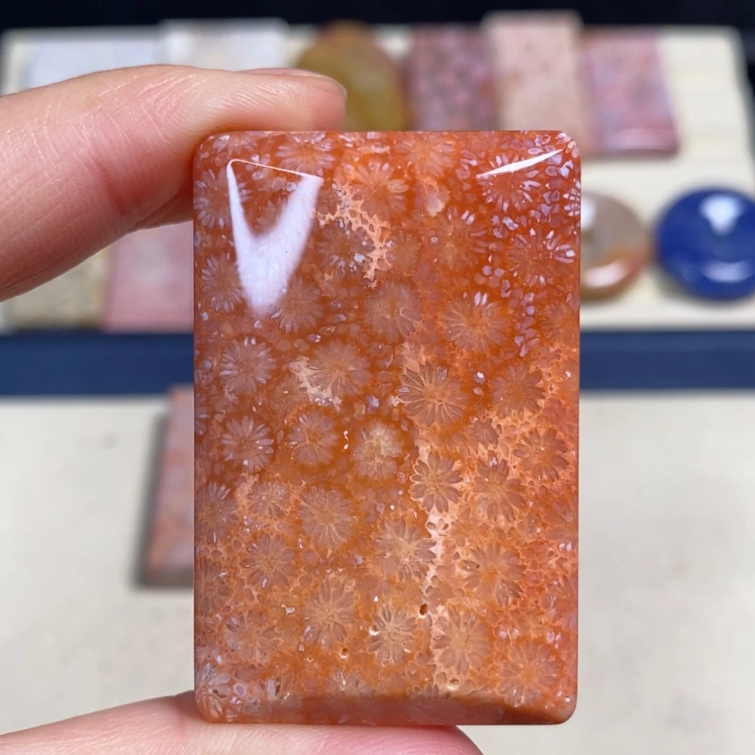 硅化玉未镶嵌吊坠