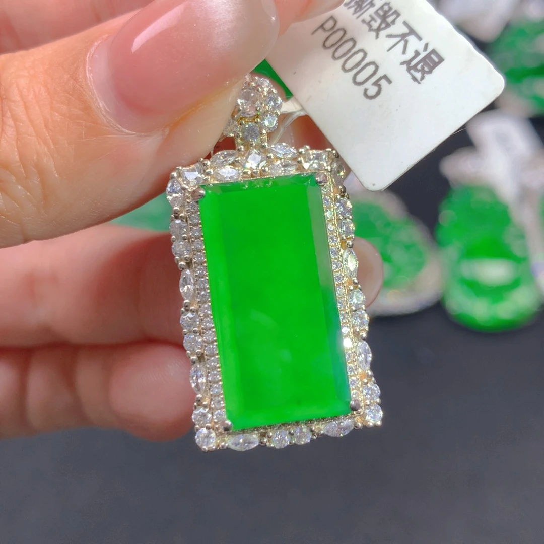 翡翠颈饰银S925镶嵌林*111111111