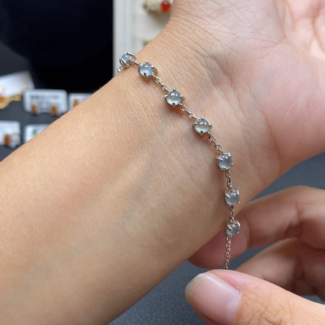 翡翠银S925镶嵌戒指