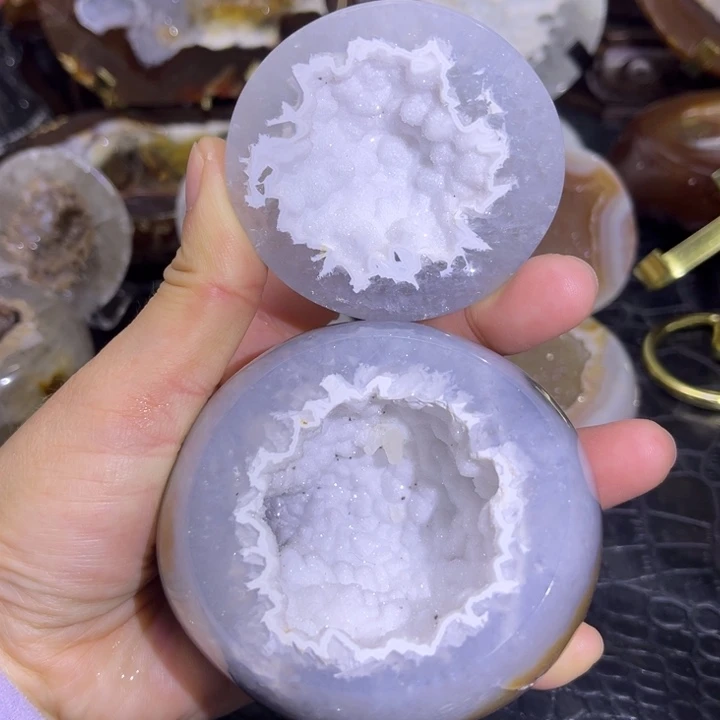 水晶珠宝半成品未镶嵌白软盆