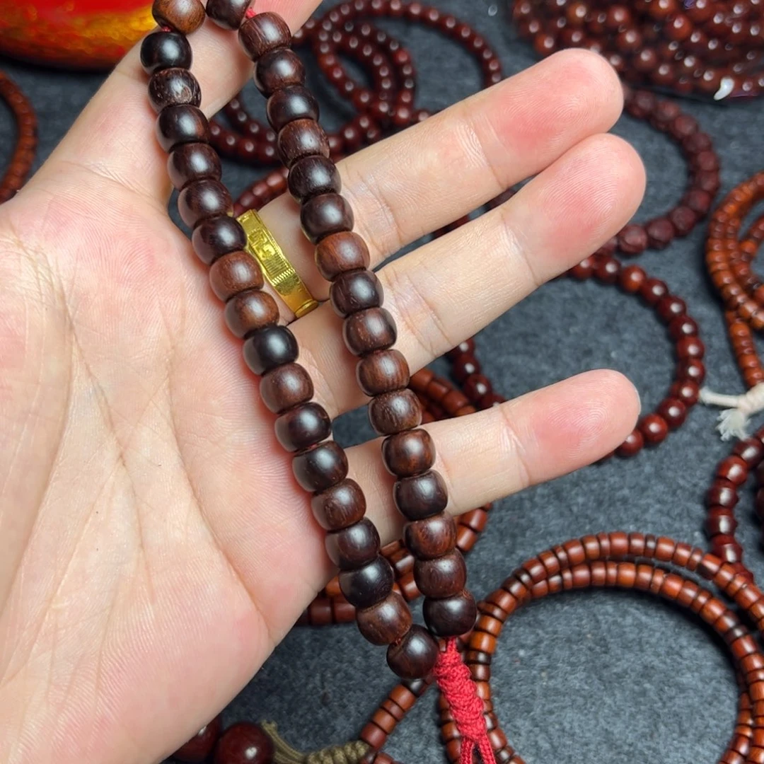 小叶紫檀手串/手链7×9瑕疵手持