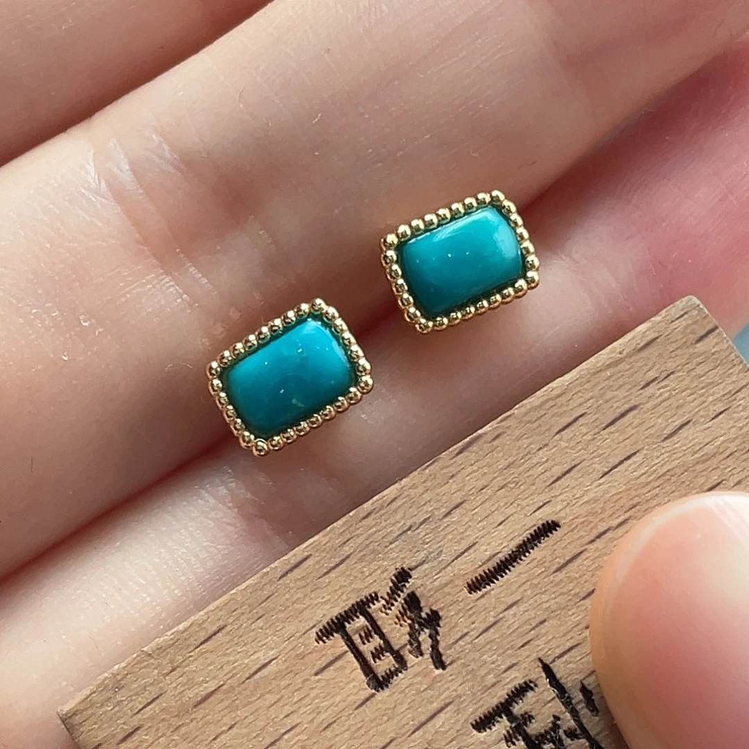 绿松石银S925镶嵌颈饰