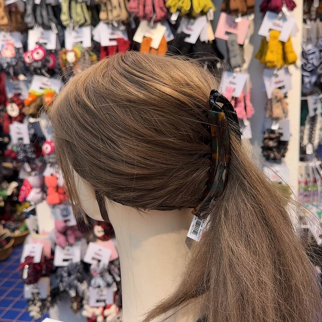 非金属布艺蓝咖香蕉夹