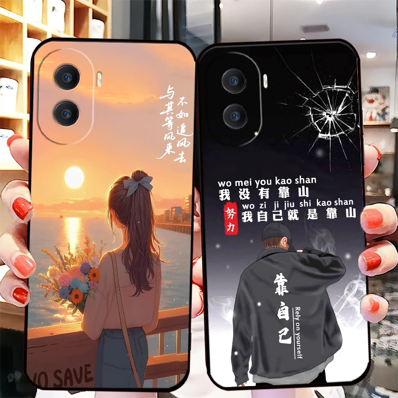 适用于荣耀X40i手机壳DIO-AN00硅胶防摔软壳全包个性男新款网红女