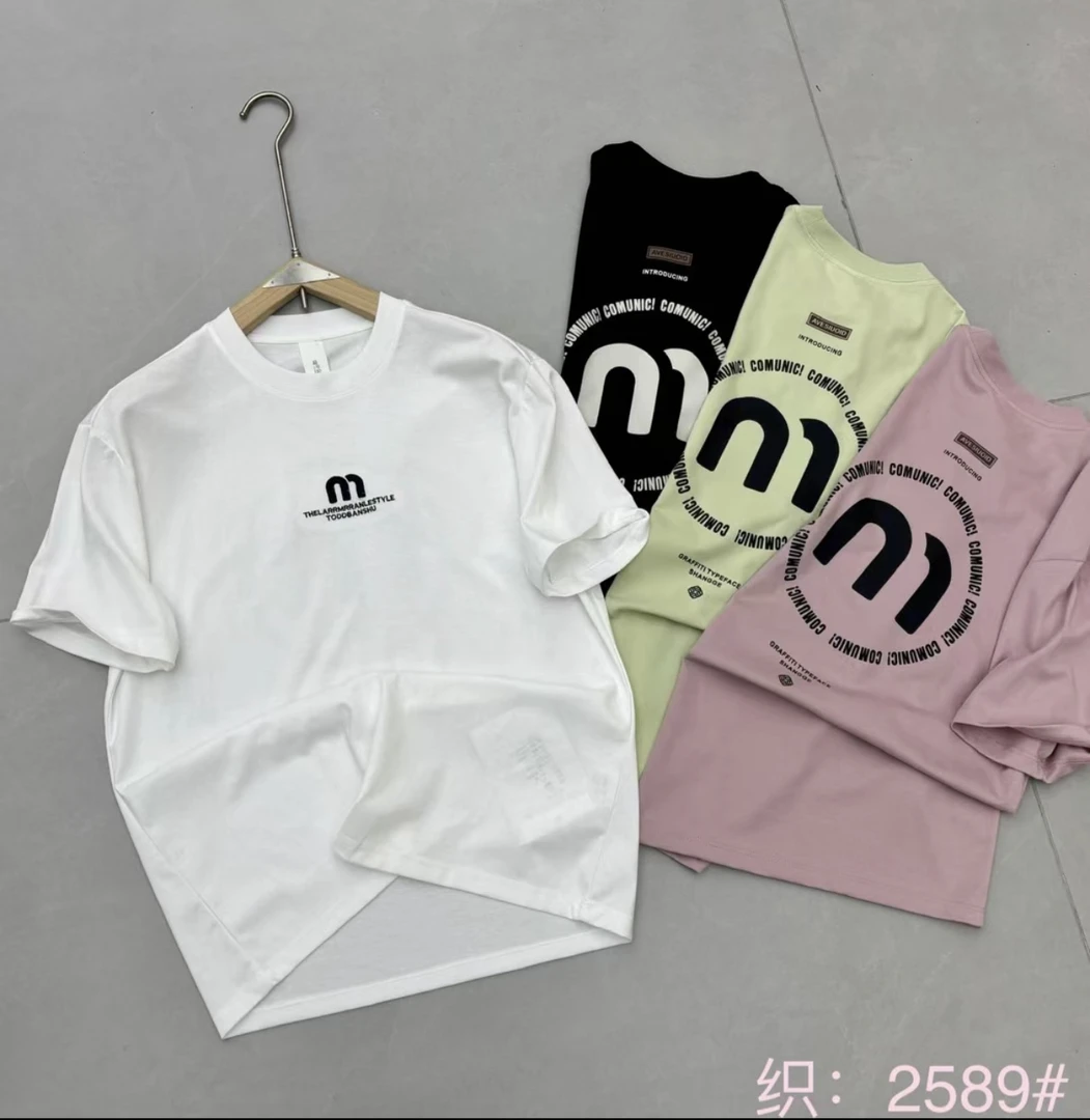 941 新款时尚百搭男女同款T恤 2589