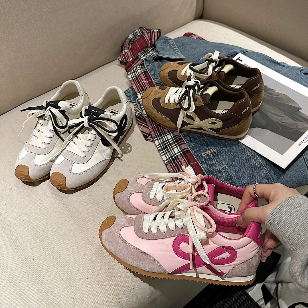 TS休闲鞋2025春季新款时尚百搭复古运动鞋休闲阿甘鞋