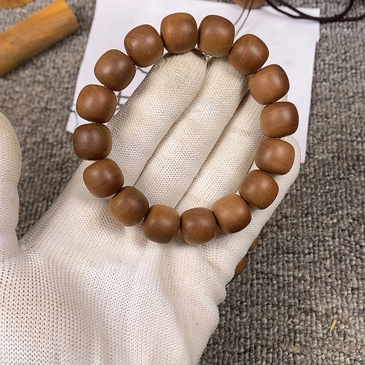 檀香木手串/手链老山檀香黑肉倒架老料13/14老型珠