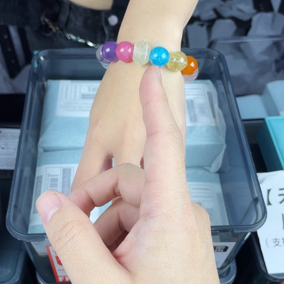 手串银S925镀金镶嵌水晶