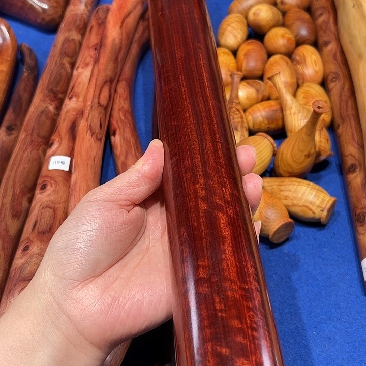 木紫檀木长45x4.5厘米老料手把玩棍