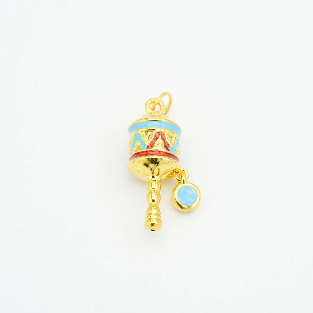 18k金转经筒配件【QL07000】