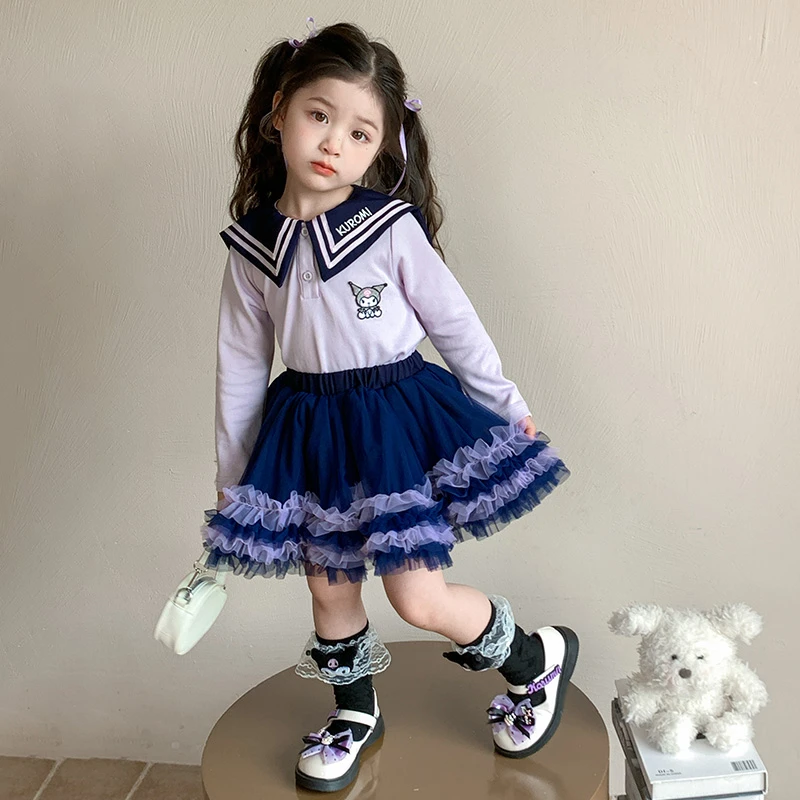 女童库洛米套装裙2025秋季新款儿童tutu裙洋气好看宝宝韩版两件套