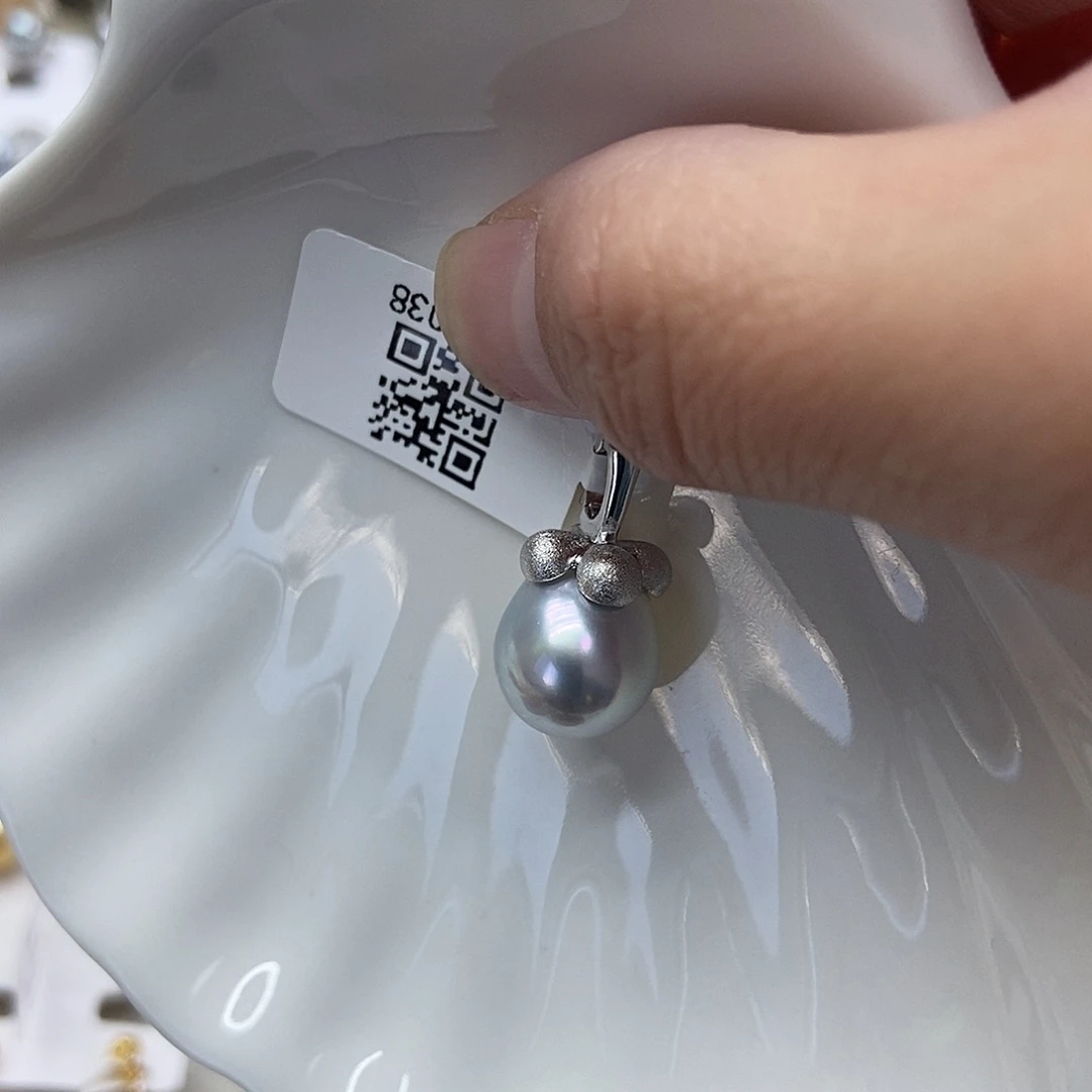 吊坠(不含链)银S925镶嵌海水珍珠@@AD0038