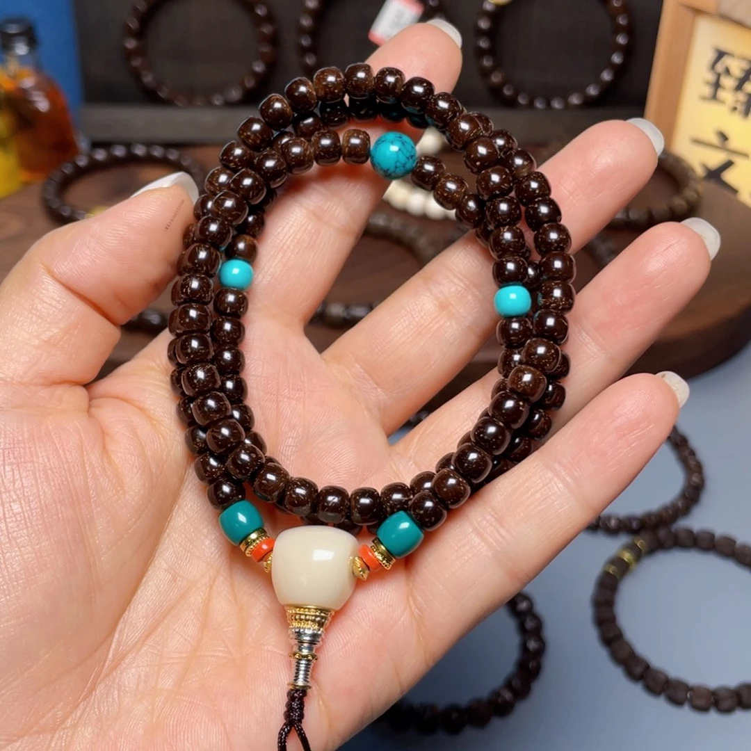 椰蒂手串原生态6-5设计款 108脖挂