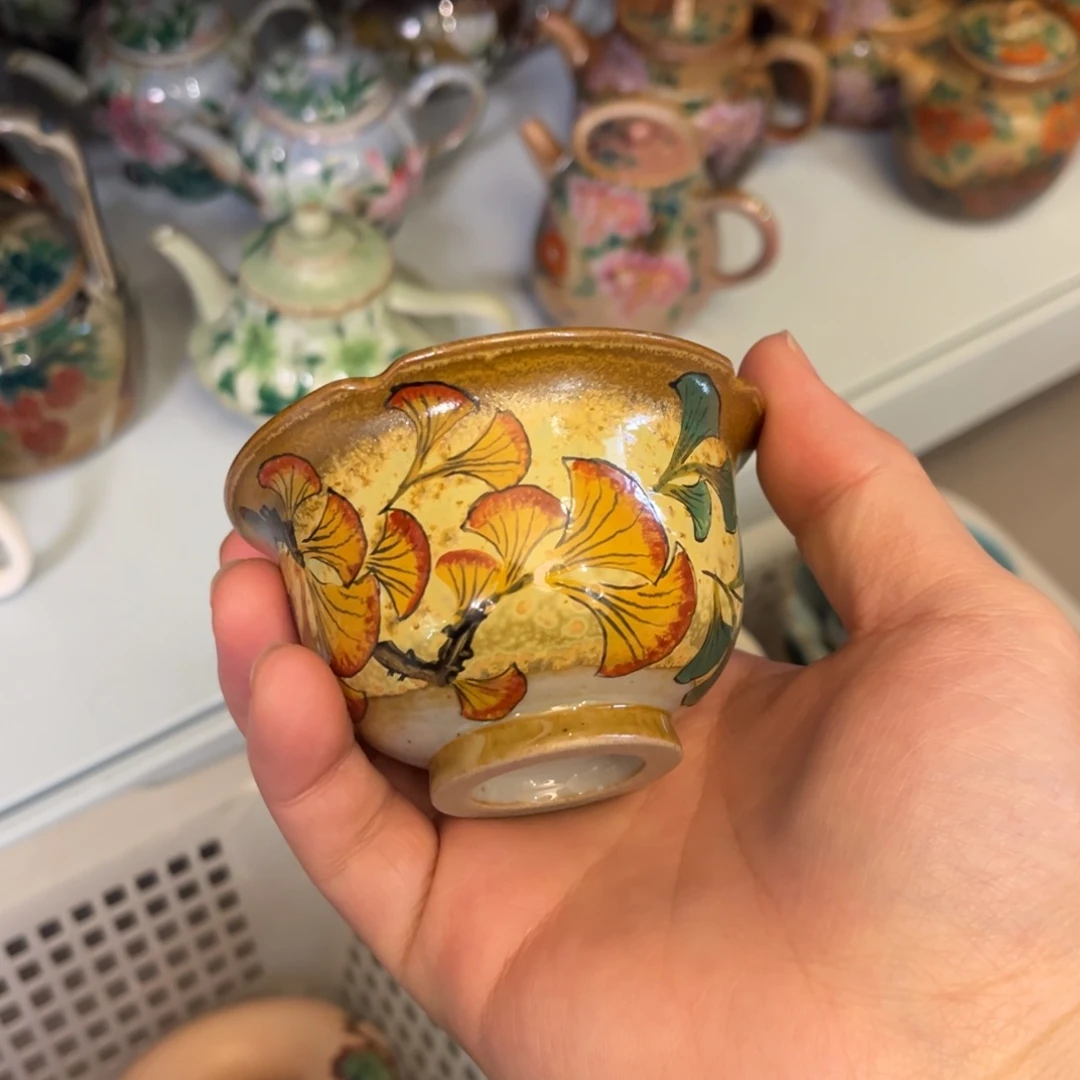 景德镇柴烧手工手绘陶瓷