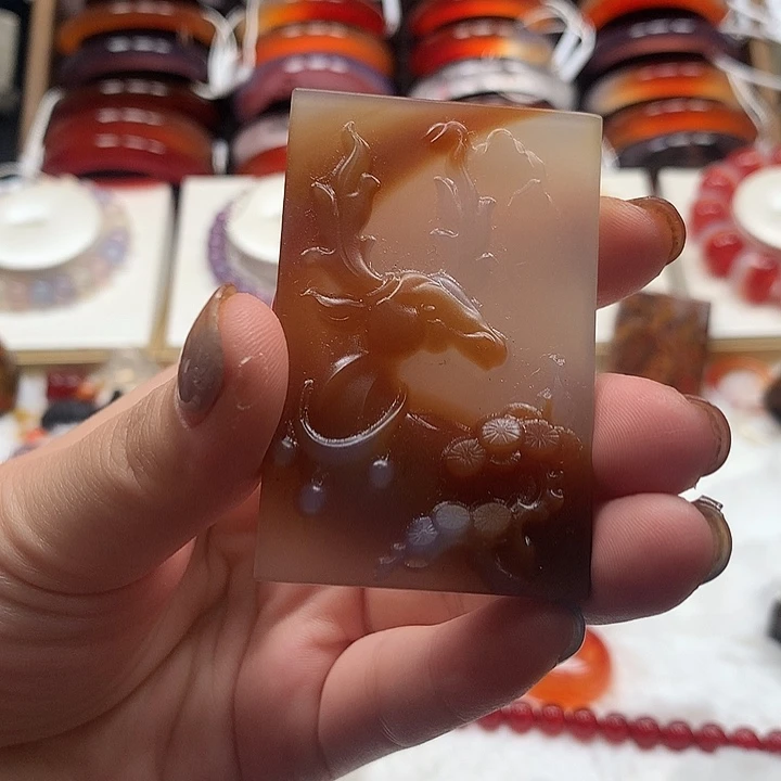 用***3玛瑙/玉髓手串未镶嵌