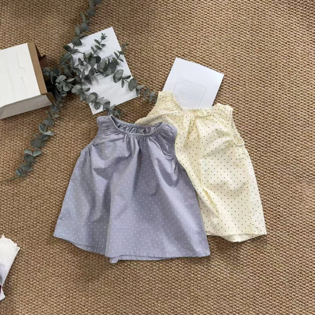 木子可馨无袖点点T恤上衣