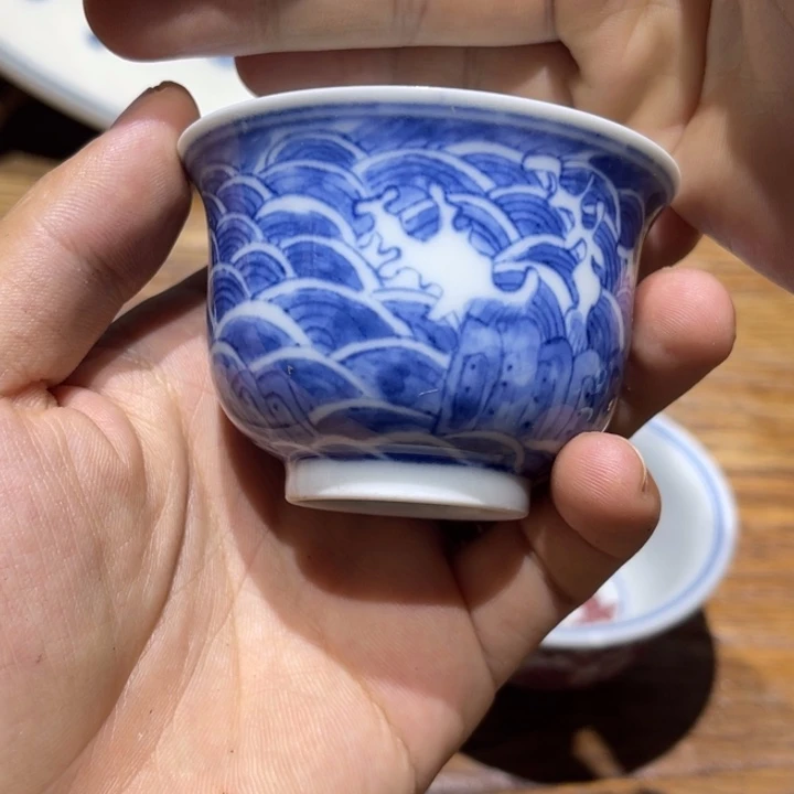 景德镇陶瓷青花主人杯