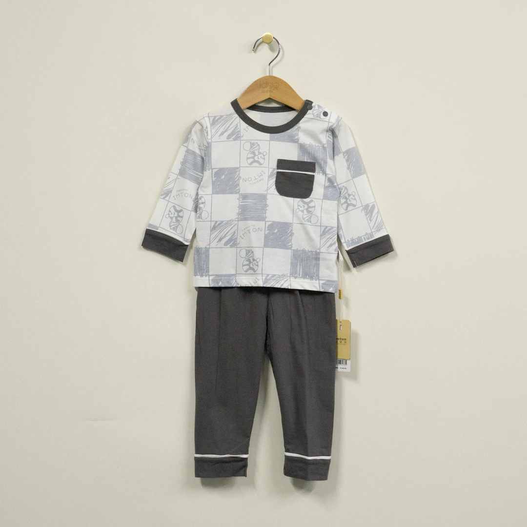 373-小斑马-纯棉家居空调服套装