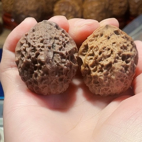 把件文玩核桃把把壶带彩阴阳对43